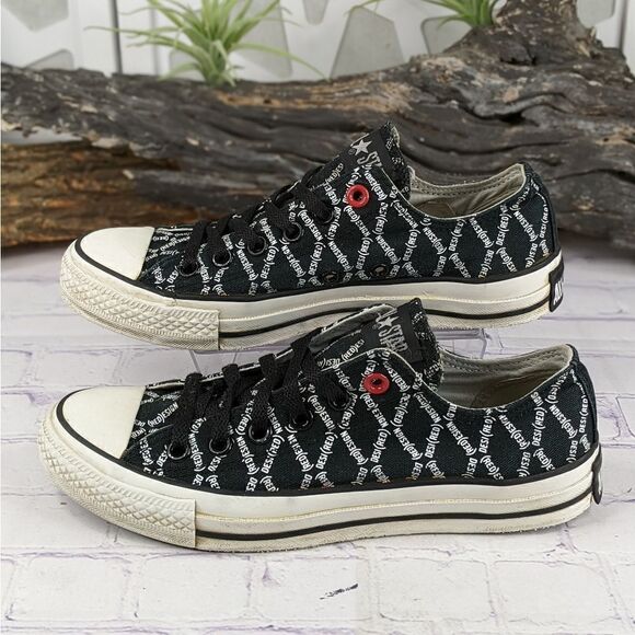 RARE!! Converse Mens Chuck Taylor (RED)ESIGN DESI(RED) Ox Canvas Skate Shoe - Picture 4 of 11